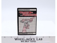 Perceptor Instruction Manual Booklet 1985 Hasbro G1 Transformers
