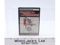 Ultra Magnus Instructions Manual Booklet 1986 Vintage Hasbro G1 Transformers