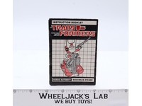 Rodimus Prime Action Figure Instruction Manual Booklet 1986 G1 Transformers