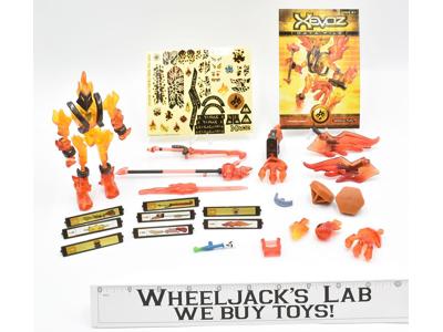 Inferno Fury W Helix Xevoz Hasbro 2003 Loose Toy Figure Build Kit