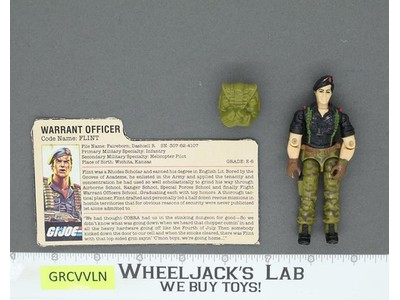 Flint V1 G.I. Joe 1985 Hasbro Vintage Action Figure
