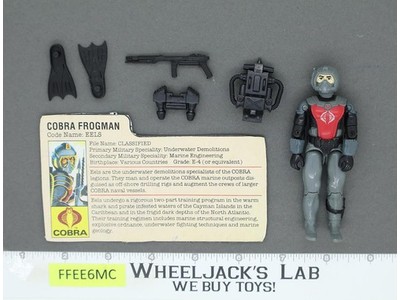 Cobra EEL V1 G.I. Joe 1985 Hasbro Action Figure