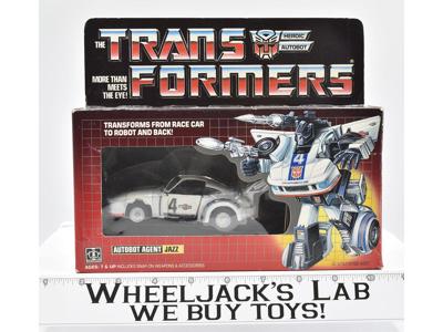 Jazz MIB NR MINT FIGURE Complete 1984-1985 Transistional Vintage G1 Transformers