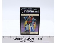 Starscream Action Figure Instruction Manual Booklet 1985 Hasbro G1 Transformers