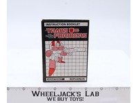 Repugnus Instruction Manual Booklet 1987 Hasbro G1 Transformers