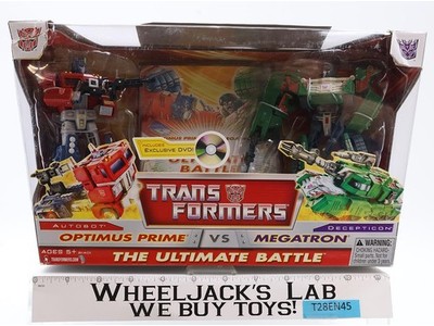 Optimus Prime vs Megatron Ultimate Battle Transformers Classics Hasbro NEW MISB