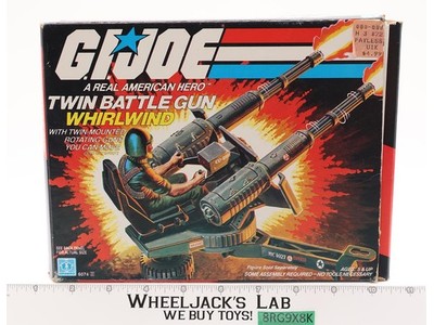 Twin Battle Gun Whirlwind 100% Complete W/ Box GI Joe 1983 Hasbro Vehicle