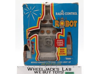 Radio Control Robot W/ Box 1970s Illco Taiwan Vintage 11" Robot