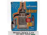 Radio Control Robot W/ Box 1970s Illco Taiwan Vintage 11" Robot