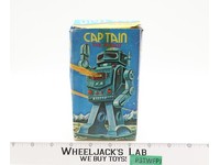 Captain The Robot Ultra Spark W/ Box MTU Korea Tin Wind-Up Robot Vintage