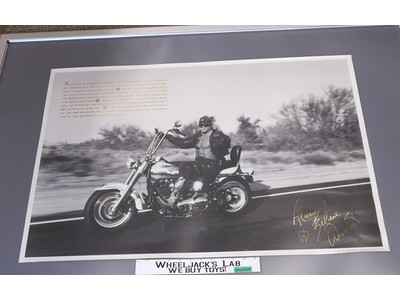 Ultimate Warrior on Motorcycle WWF Wrestling 1990s Poster 36x24