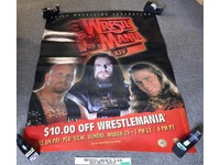 Wrestlemania XIV Promo Poster Shawn Michaels Undertaker Stone Cold Steve Austin
