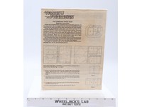 Activity Center Assembly Instructions Manual 1985 Hasbro G1 Transformers