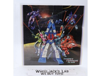 Transformers The Movie Poster 16.25"x16.25 Mail in Catalog Insert 1986 Vintage