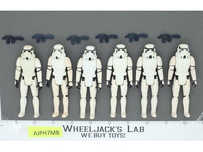 Lot of 6 Complete Star Wars Imperial Stormtroopers 1980s Kenner Vintage Figures