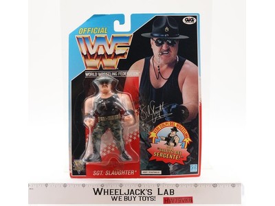 Sgt. Slaughter FRENCH WWF Wrestling 1991 Hasbro Action NEW MOSC SEALED