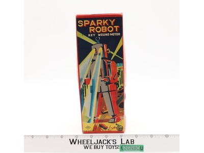 Sparky Robot WORKS 1950s Yoshiya KO Japan Wind-Up Robot Vintage