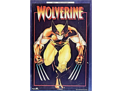 #4061 Wolverine X-Men Marvel 1989 Vintage Arthur Adams Poster NEW SEALED