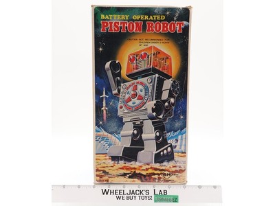 Battery Operated Piston Head Robot EMPTY BOX ONLY 1970s Horikawa Japan Vintage