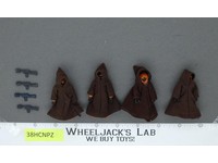 Lot of 4 Jawas 100% Complete Star Wars 1977 Vintage Kenner Figures No REPRO