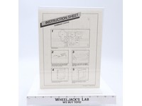 Command Center Assembly Instructions Manual 1985 Hasbro G1 Transformers