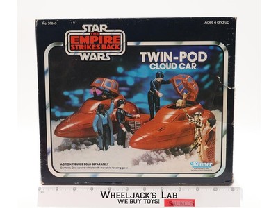 Twin Pod Cloud Car 100% Complete W/ NICE Box Star Wars ESB 1980 Kenner Vehicle
