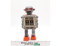 Battery Operated Space Fighter Robot WORKS 1960s Horikawa Japan Vintage Robot