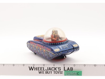 Bump-N-Go X-7 Space Tank 1960s KO Yoshiya Vintage Wind-Up Tin Toy