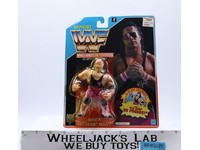 Bret Hitman Hart FRENCH CARD WWF Wrestling 1992 Hasbro Action Figure NEW SEALED