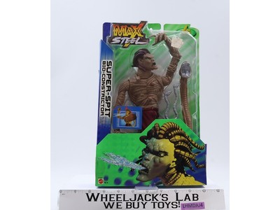 Super-Spit Bio-Constrictor Max Steel N-Tek 2002 Mattel 12" Action Figure NEW
