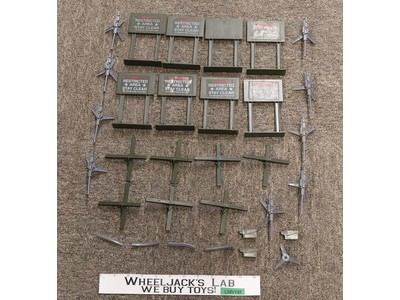 Lot of Machine Gun Defense Unit Parts & Pieces GI Joe 1984 Hasbro Vintage