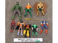 Lot of 8 Superheroes DC/Marvel Comics 2000s-Now Mattel 6" Action Figures
