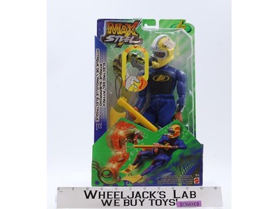 Electro-Eel Attack Max Steel N-Tek 2002 Mattel 12" Action Figure NEW SEALED