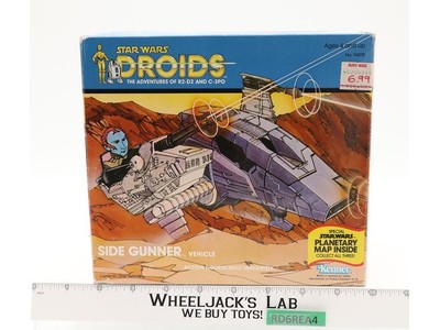 Side Gunner 100% Complete W/ Box + INSERT Star Wars Droids 1985 Kenner Vehicle