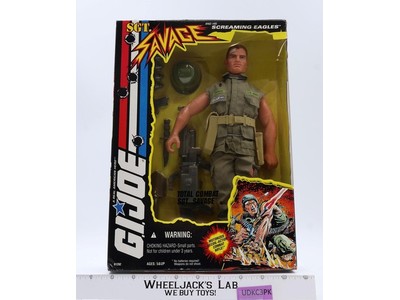 Sgt Savage Total Combat Motorized Rifle GI Joe 1994 Hasbro NEW 12" Action Figure