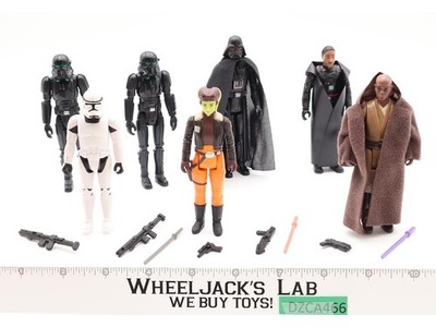 Lot of 7 Modern Star Wars 1990-2020s Hasbro Action Figures + Accessories