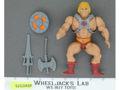 He-Man Masters of the Universe 100% Complete MOTU Mattel 1981 Vintage Action