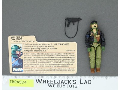 Heavy Metal V1 G.I. Joe 1985 Hasbro Vintage Action Figure