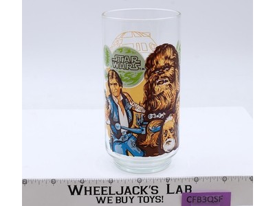 Chewbacca Star Wars Burger King Glass Cup 1977 Lucasfilm Coca-Cola Vintage
