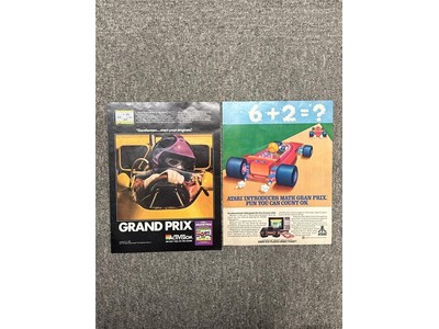 Atari LOT of 2 1982 Grand Prix Racing Print Ads