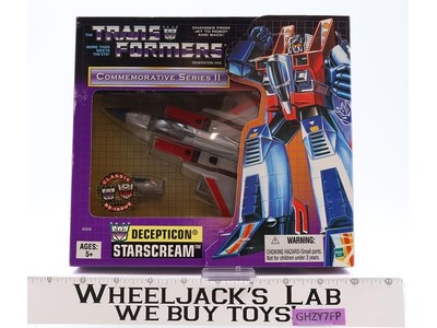 Starscream Transformers Commemorative Series II 2002 Hasbro Figure NEW SEALED