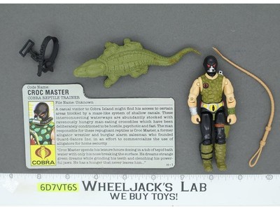 Croc Master V1 G.I. Joe 1987 Hasbro Vintage Action Figure