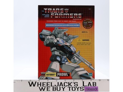 Prowl Transformers Commemorative Series Reissue 2002 Hasbro Figure NEW SEALED