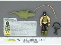 Croc Master V1 G.I. Joe 1987 Hasbro Vintage Action Figure