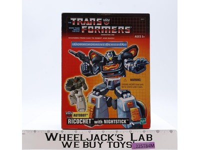 Ricochet W/ Nightstick Commemorative Series Reissue 2003 Hasbro NEW MISB SEALED