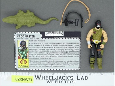 Croc Master V1 G.I. Joe 1987 Hasbro Vintage Action Figure