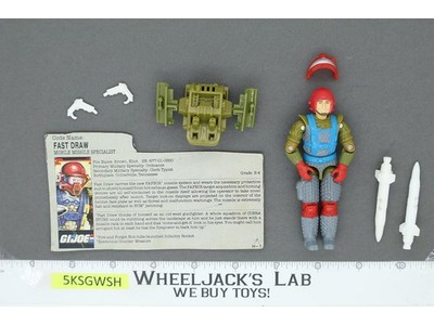 Fast Draw V1 1987 G.I. Joe Hasbro Vintage Action Figure