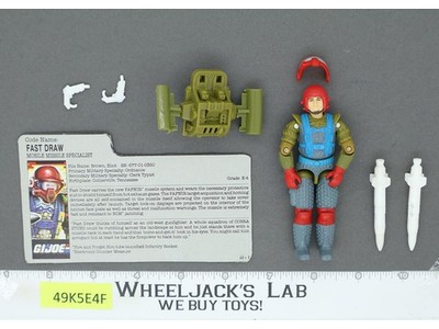 Fast Draw V1 1987 G.I. Joe Hasbro Vintage Action Figure