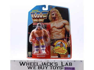 Ultimate Warrior FRENCH WWF Wrestling 1991 Hasbro Action Figure NEW SEALED