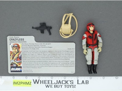 Crazylegs V1 G.I. Joe 1987 Hasbro Vintage Action Figure